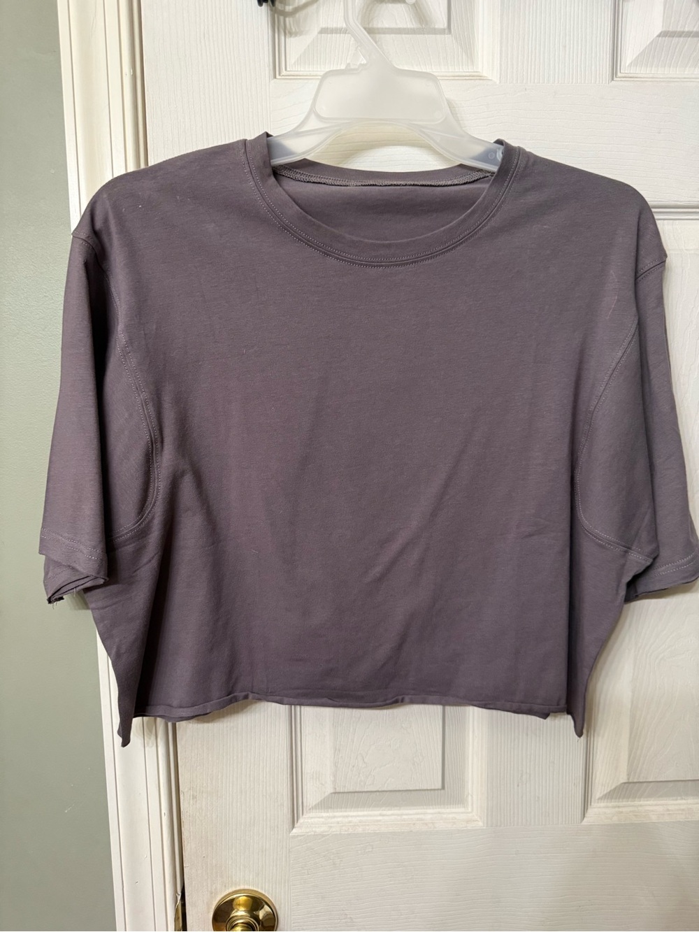 Women’s Crop Tee in Dusty Purple - Unbranded